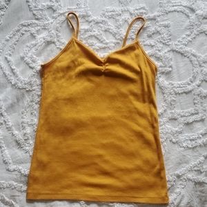 Mustard Yellow Spaghetti Strap Top